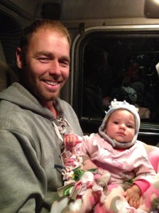 Late night rides with Joe in the semi